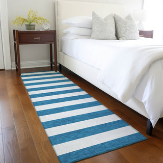 Piper Looms Chantille Stripes ACN528 Navy Area Rug