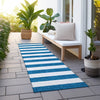 Piper Looms Chantille Stripes ACN528 Navy Area Rug