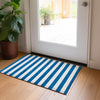 Piper Looms Chantille Stripes ACN528 Navy Area Rug