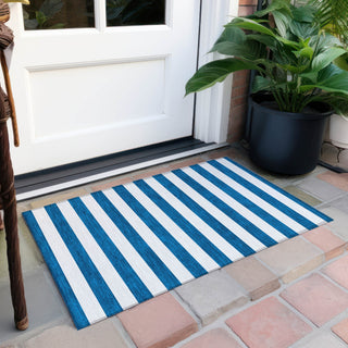 Piper Looms Chantille Stripes ACN528 Navy Area Rug