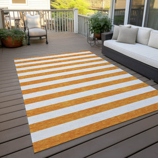 Piper Looms Chantille Stripes ACN528 Orange Area Rug