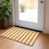 Piper Looms Chantille Stripes ACN528 Orange Area Rug