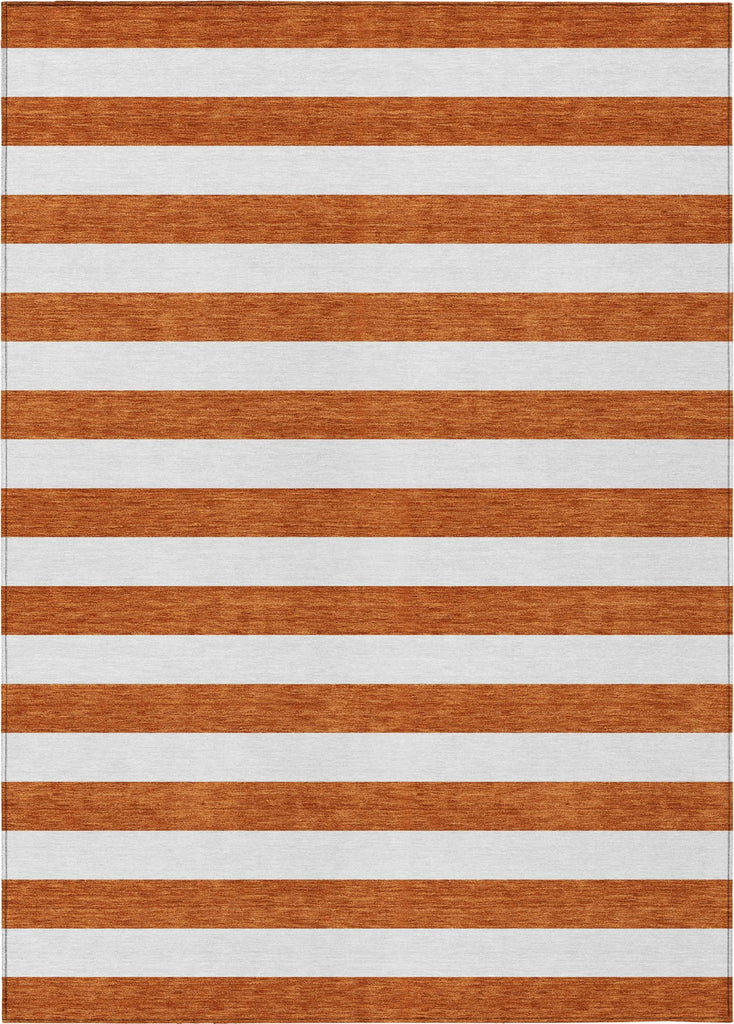 Piper Looms Chantille Stripes ACN528 Paprika Area Rug