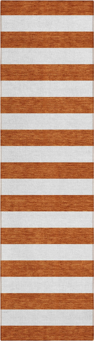 Piper Looms Chantille Stripes ACN528 Paprika Area Rug