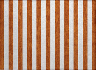 Piper Looms Chantille Stripes ACN528 Paprika Area Rug