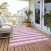 Piper Looms Chantille Stripes ACN528 Pink Area Rug