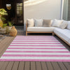 Piper Looms Chantille Stripes ACN528 Pink Area Rug