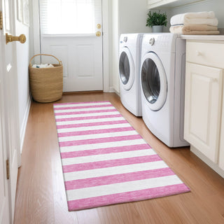 Piper Looms Chantille Stripes ACN528 Pink Area Rug