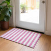 Piper Looms Chantille Stripes ACN528 Pink Area Rug