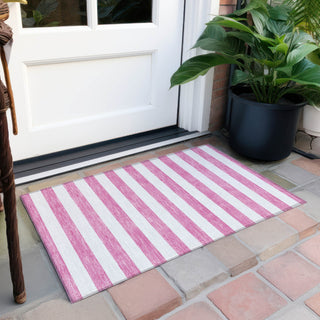 Piper Looms Chantille Stripes ACN528 Pink Area Rug