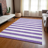 Piper Looms Chantille Stripes ACN528 Purple Area Rug