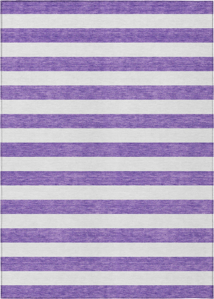 Piper Looms Chantille Stripes ACN528 Purple Area Rug