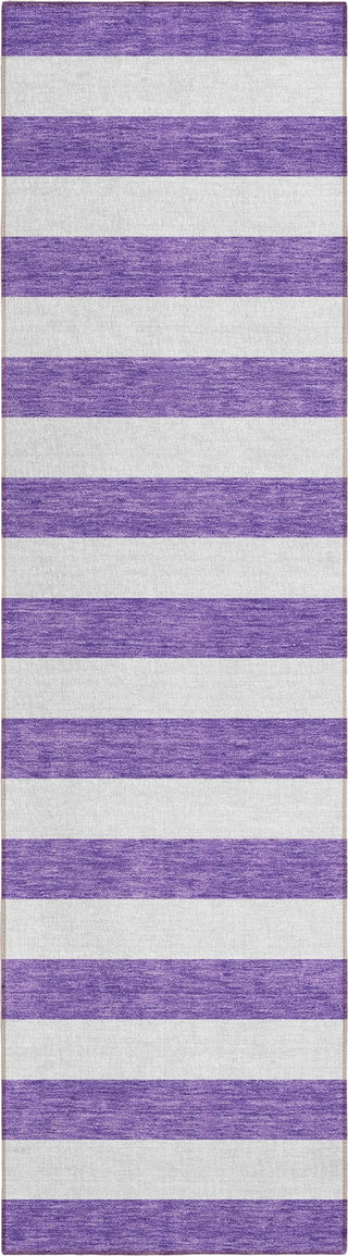 Piper Looms Chantille Stripes ACN528 Purple Area Rug