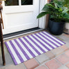 Piper Looms Chantille Stripes ACN528 Purple Area Rug