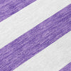 Piper Looms Chantille Stripes ACN528 Purple Area Rug