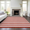 Piper Looms Chantille Stripes ACN528 Red Area Rug