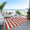 Piper Looms Chantille Stripes ACN528 Red Area Rug