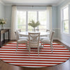 Piper Looms Chantille Stripes ACN528 Red Area Rug