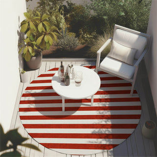 Piper Looms Chantille Stripes ACN528 Red Area Rug