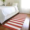 Piper Looms Chantille Stripes ACN528 Red Area Rug