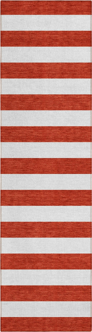 Piper Looms Chantille Stripes ACN528 Red Area Rug