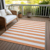 Piper Looms Chantille Stripes ACN528 Salmon Area Rug