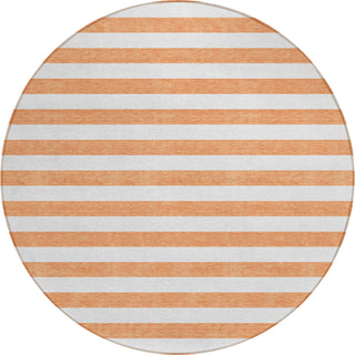 Piper Looms Chantille Stripes ACN528 Salmon Area Rug