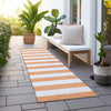 Piper Looms Chantille Stripes ACN528 Salmon Area Rug