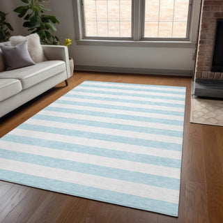 Piper Looms Chantille Stripes ACN528 Sky Area Rug