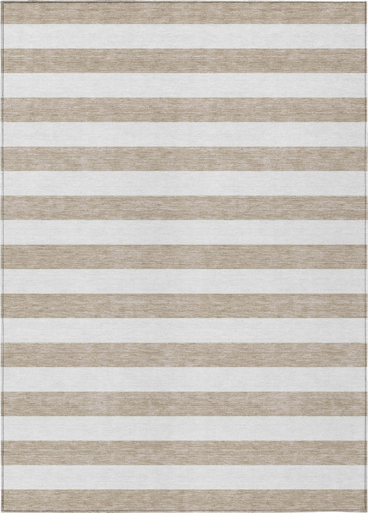 Piper Looms Chantille Stripes ACN528 Taupe Area Rug