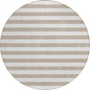 Piper Looms Chantille Stripes ACN528 Taupe Area Rug