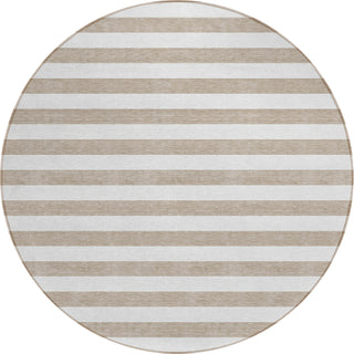 Piper Looms Chantille Stripes ACN528 Taupe Area Rug