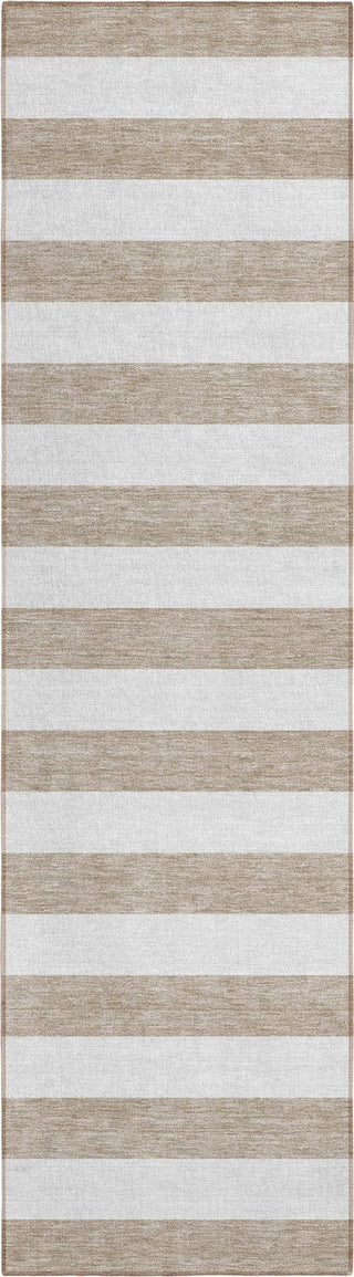 Piper Looms Chantille Stripes ACN528 Taupe Area Rug