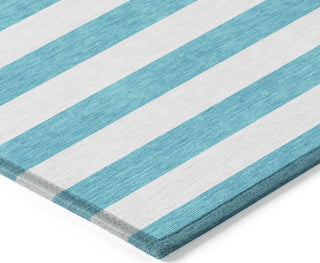 Piper Looms Chantille Stripes ACN528 Teal Area Rug