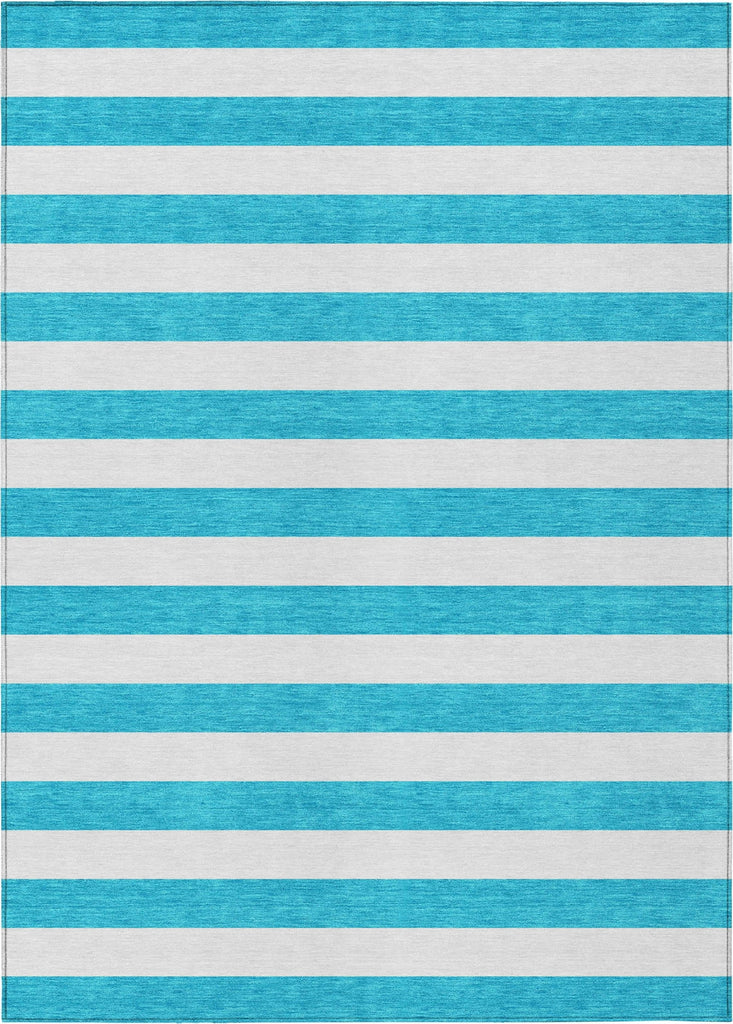 Piper Looms Chantille Stripes ACN528 Teal Area Rug