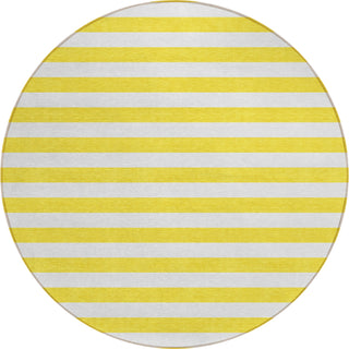 Piper Looms Chantille Stripes ACN528 Yellow Area Rug