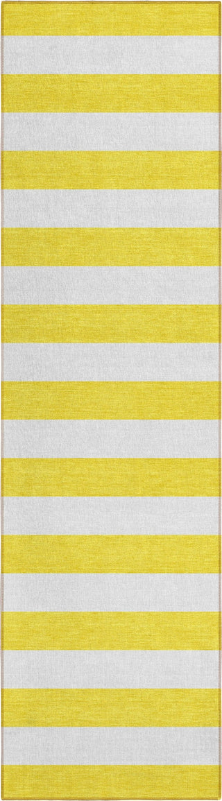 Piper Looms Chantille Stripes ACN528 Yellow Area Rug