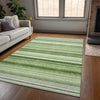 Piper Looms Chantille Stripes ACN529 Aloe Area Rug