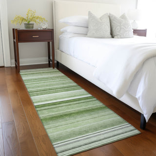 Piper Looms Chantille Stripes ACN529 Aloe Area Rug