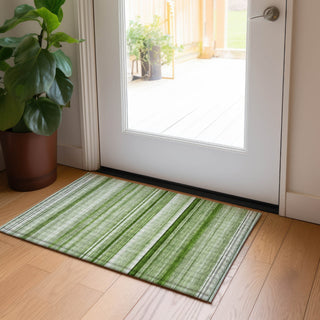 Piper Looms Chantille Stripes ACN529 Aloe Area Rug