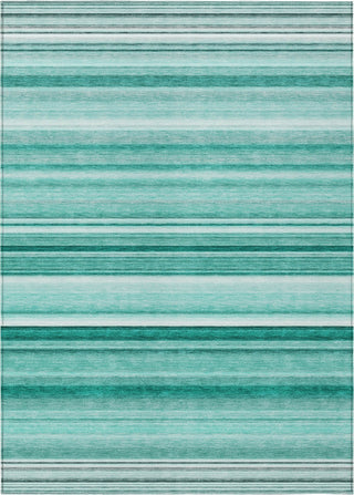 Piper Looms Chantille Stripes ACN529 Aqua Area Rug