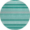 Piper Looms Chantille Stripes ACN529 Aqua Area Rug