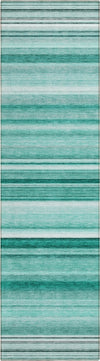 Piper Looms Chantille Stripes ACN529 Aqua Area Rug