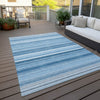 Piper Looms Chantille Stripes ACN529 Blue Area Rug