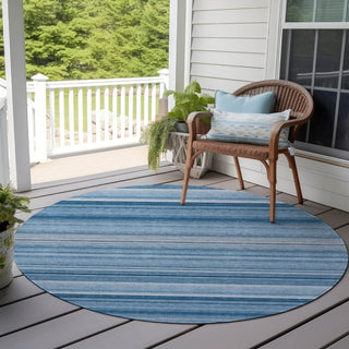 Piper Looms Chantille Stripes ACN529 Blue Area Rug