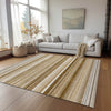 Piper Looms Chantille Stripes ACN529 Chocolate Area Rug