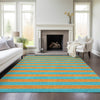 Piper Looms Chantille Stripes ACN530 Aqua Area Rug