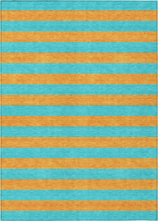 Piper Looms Chantille Stripes ACN530 Aqua Area Rug