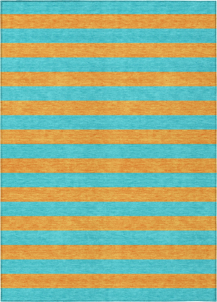 Piper Looms Chantille Stripes ACN530 Aqua Area Rug