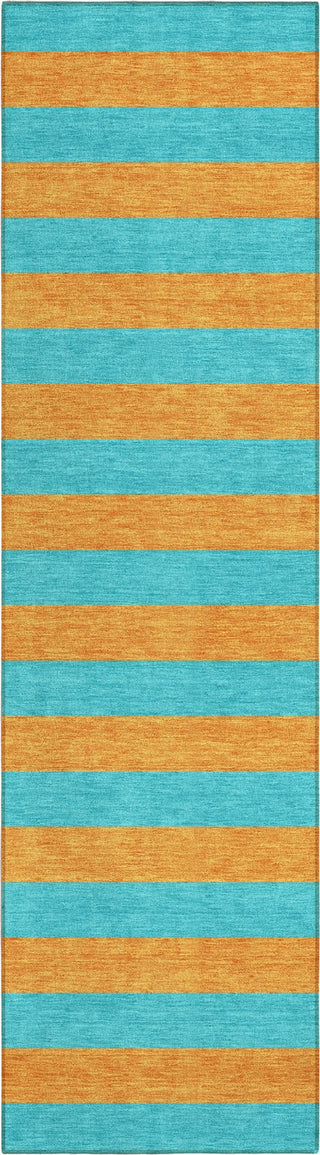 Piper Looms Chantille Stripes ACN530 Aqua Area Rug